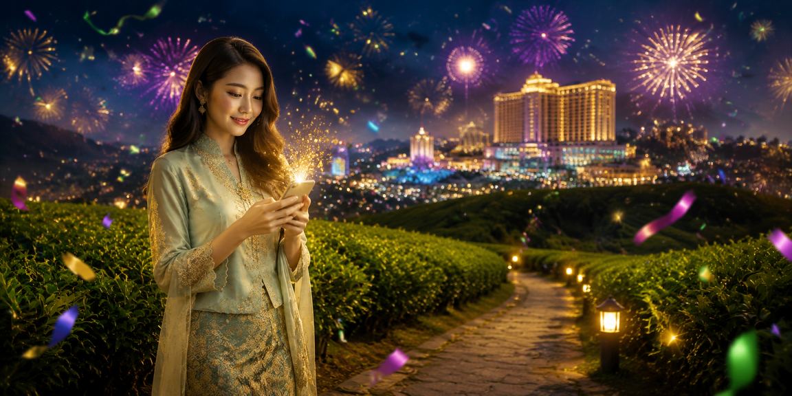 Pengguna Genting Highlands menikmati kasino mudah alih alpha88 semasa perayaan Hari Raya
