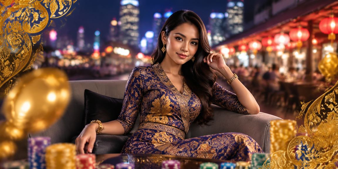 Pemain Malaysia menggunakan platform hiburan alpha88 dengan latar belakang batik Kuala Lumpur
